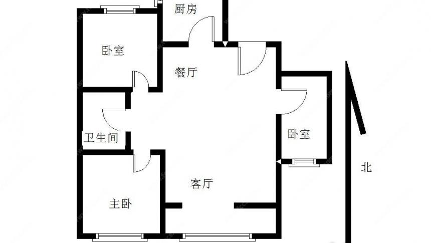 「二手房买卖」南北通透 有房本 110万 德荣帝景 电梯房「廊坊房产