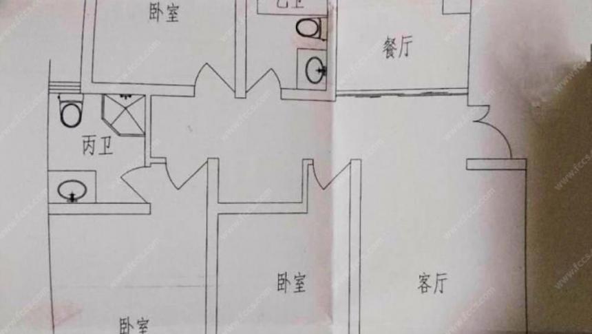 金鼎城126平方322毛坯满2年108万