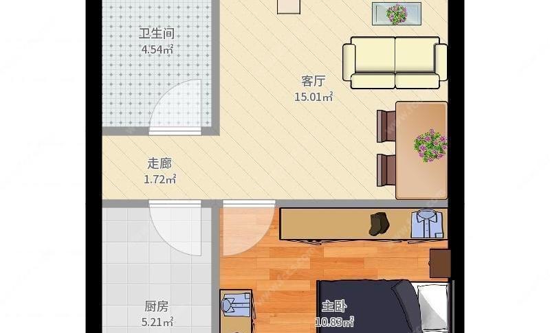 整租| 南湖锦城 杨家湾地铁站 独门独户抢租一室