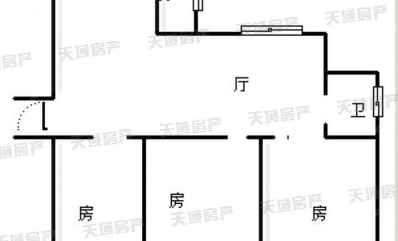 昱西新村屯溪区75万元二手房出售信息3室1厅1卫78平方米,昱西新村 九