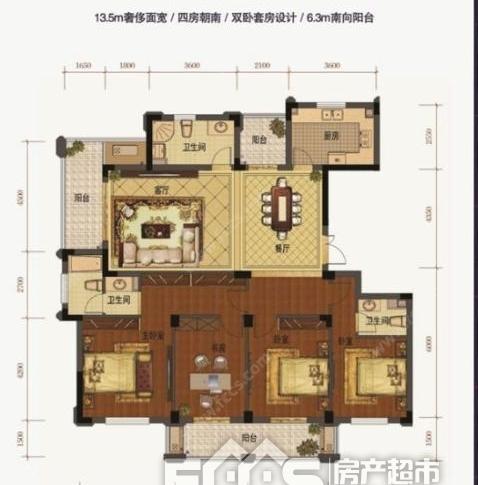 台州二手房 路桥区二手房 中央山公馆中央山公馆,整体户型方正