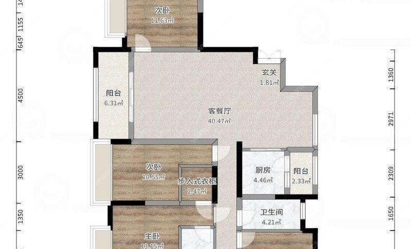 南岳清水湾四室两厅两卫128.48平,首付26万