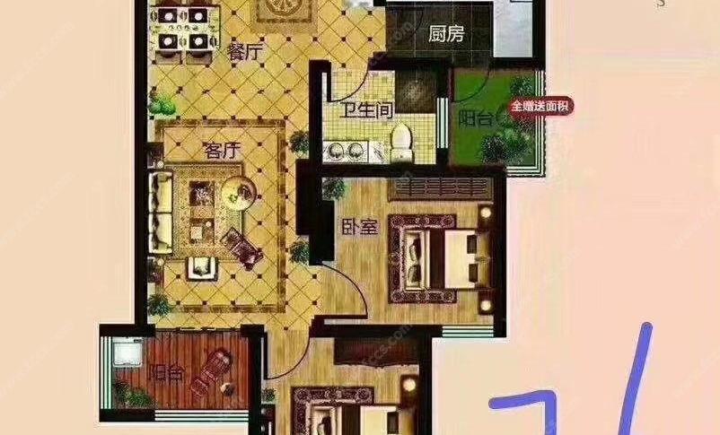 天伦湾,首付25万,总价65万,明厨明卫,随时看